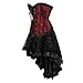 frawirshau Gothic Vintage Lace up Corset Moulin Rouge Showgirl Clubwear Fancy Dress 2XL