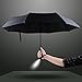 YIER LED Flashlight Umbrella, Compact Travel Umbrella, Auto Open and Close, 180 Degree Rotate Handle