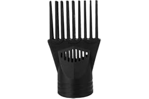 Hair Dryer Comb Attachment, Universal Detangling Nozzle for Straightening, Black