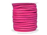 Deerskin Lace Leather Cord String Pink Fuchsia 50 Feet Spool 1/8 inch