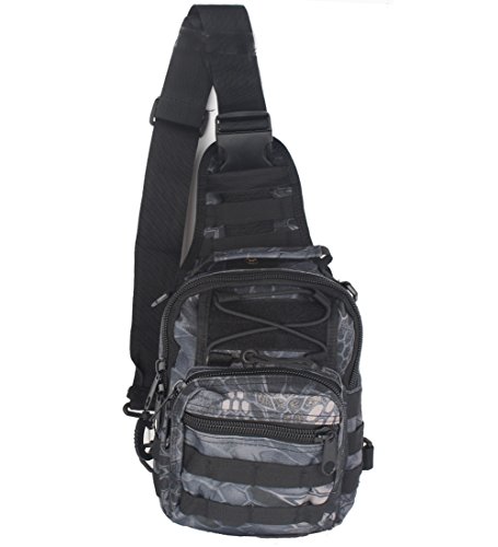 Innturt Tactical Sling Bag Assault Pack Gear Backpack (Python Black)