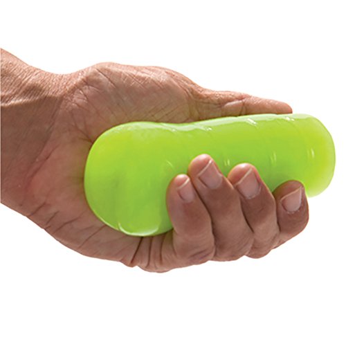 Pocket Stroker for Men, Portable Ribbed Handheld Sleeve Easy-clean Massager with Soft Tunnel Stimulation for Male Relaxation Decompressing (Nuclear Lime(Anal11))