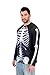 White Skeleton Adult Long Sleeve Costume T-Shirt