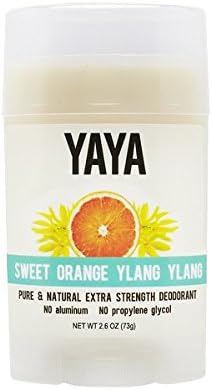 NATURAL DEODORANT, SWEET ORANGE YLANG YLANG, NATURAL and ORGANIC INGREDIENTS, EXTRA STRENGTH, EFFECTIVE, ALL NATURAL DEODORANT that WORKS, No ALUMINUM, No PROPYLENE GLYCOL, By YAYA Organics