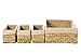 Nesting Storage Baskets, Wicker Basket (4 Piece Set)
