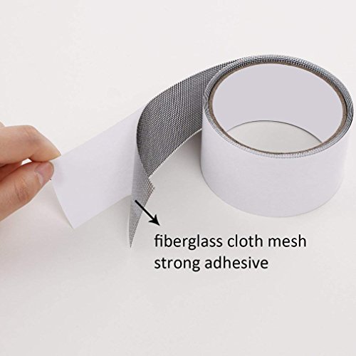 Window Screens Repair Tape, Fly Screen Door Insect Repellent Repair Tape Waterproof Mosquito Screens Cover (White) - Thumbnail 2