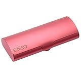 Ezeso Aluminum Eyeglasses Case, Slim Light Weight Matte Hard Metal Spectacles (Grapefruit Red)