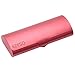 Aluminum Eyeglasses Case,EZESO Slim Light Weight Matte Hard Metal Spectacles (Grapefruit Red)