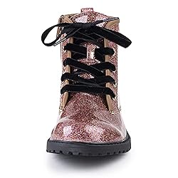 FITORY Girls Glitter Ankle Boots, Lace Up