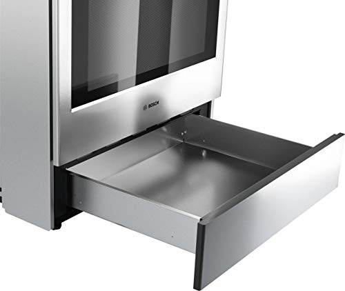 Bosch 800 Series 30 in 5 Burner Element Slide-in Electric Range in Stainless Steel with True Convection Oven and Self-Cleaning HEI8056U