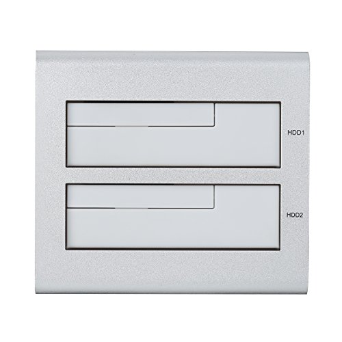 Excelvan USB 3.0 Hard Drive Docking Station with Dual Slots Offline Clone Function for 2.5 Inch & 3.5 Inch HDD SSD SATA (SATA I/ II/ III)