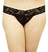 Fitora Crotchless Lace Panties 3 Pack Pink/Black/White Medium/Large