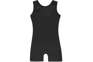 HOZIY Gymnastics Leotards with Shorts for Girls Toddlers Kids Biketard Tumbling Outfits Sparkle Unicorn Leopard Galaxy