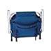 Stansport Tubular Frame Folding Stadium Seat with Arms - Blue/Tan (G-8-50)