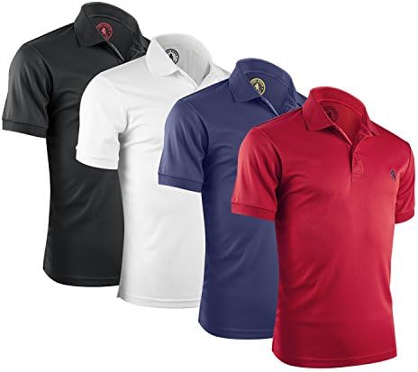 Alfred Morris Mens Short Sleeve Polo Shirts 4 Pk (American Classics, XXX-Large)