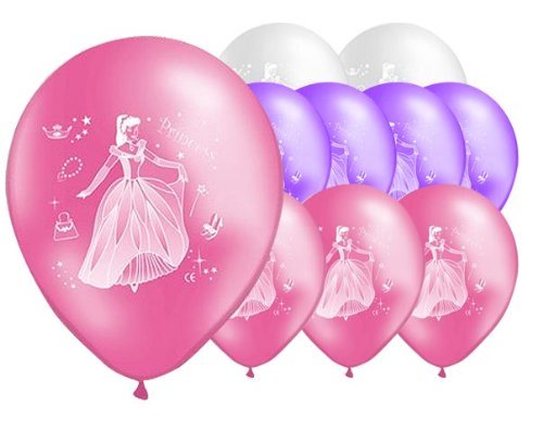 Prinzessinin Luftballons verschiedene Farben gemischt EU Ware