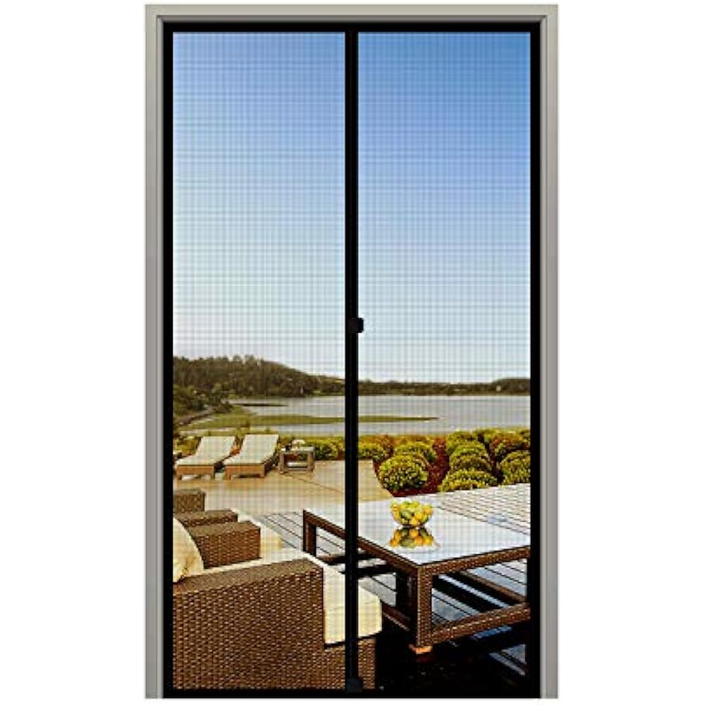 Screen Door 30 X 80, Durable Fiberglass Mesh Full Frame Hook