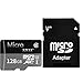 128GB Micro SD Card High Speed Class 10 Micro SD ESDXC Card with Adapter (128GB Black)