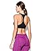 Under Armour Women's Seamless Plunge Sports Bra, Black (001)/Black, Medium