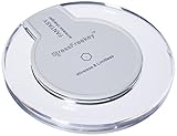Stress Free Key Wireless Charger QI Fast Bluetooth Pad Apple Iphone X and 8/8 Plus, Samsung Galaxy S8/8+/8 Active/S7/S7 Edge, Note 8 - USB Charging for Home and Car Thin, Lightweight, Stylish