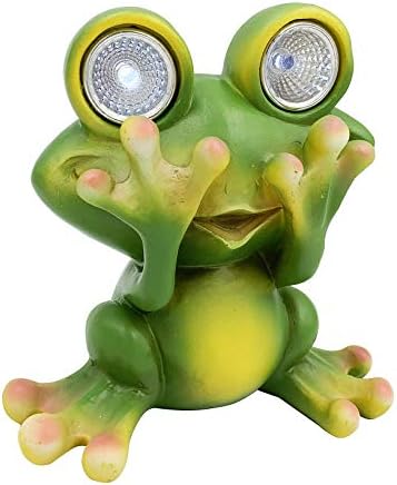 Photo voltaic Powered Frog Out of doors LED Backyard Mild Decor (See – NO)