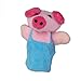 NUOLUX Plush Finger Puppets Story the 3 Little Pigs Kids Toy Set - 8 Pieces