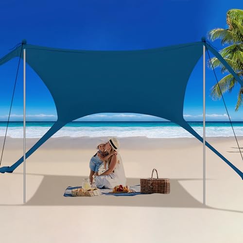 BOTINDO Family Beach Tent Canopy Sun Shade, Pop Up Grande Beach