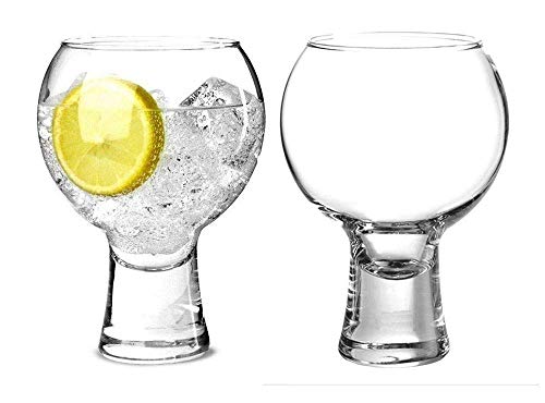 Agrippa | Juego De 6 Copas de Vidrio 340 Ml Vaso de Vidrio Apto para lavaplatos Regalo para hombres | Para Gin, Carajillo Bourbon, Vodka, Tequila, Ron, Coñac, Cóctel, Whisky