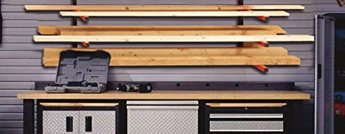 KASTFORCE KF1003 Lumber Storage Rack 3-Level System 110lbs per Level with Material Stop Holes and Durable Sheet Metal Screws - Thumbnail 4