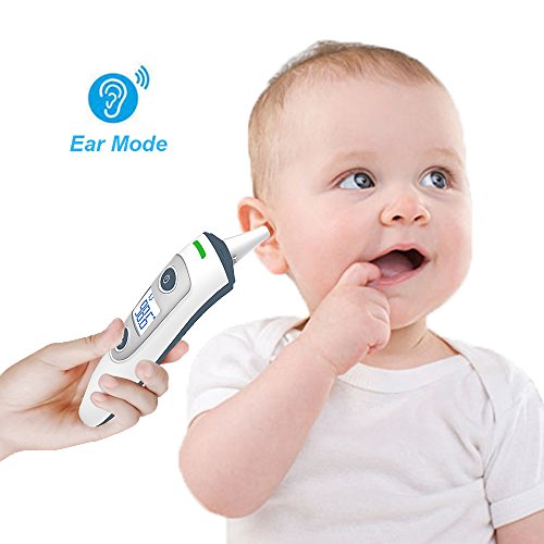 Baby/Kid/Adult Ear and Forehead Thermometer -Digital Display Precise/Accurate Forehead& Ear Temperature, Instant Infrared Thermometer, Reliable Personal Care Gift, 2018 New Generation Thermometer