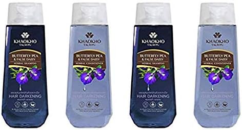Khaokho Talaypu Butterfly Pea&False Daisy Herbal Shampoo 330 ml. x 2 pcs. Khaokho Talaypu Butterfly Pea & False Daisy Herbal Conditioner 330 ml. x 2 pcs.