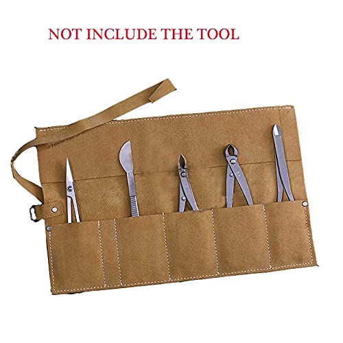 KODENG Bonsai Tool Storage Roll Bag Review: Leather Case for Garden Pruners & Scissors