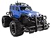 RC Truck Jeep Big Wheel Monster Remote Control Car with LED Headlights Ready to Run Includes Rechargeable Battery 1:16 Size Off-Road Beast Buggy Toy