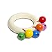 4 Pack Wooden Baby Rattle Musical Teething Grasping Toy - Activity Toy