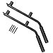 Opar Rear Black Hard Mount Solid Steel Grab Handle for 2007 - 2016 Jeep Wrangler JK 4 Doors - Pair (Black)