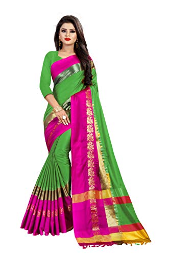 Nirja Creation Women Cotton Silk Saree(DUCK)