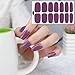 SILPECWEE 8 Sheets Nail Polish Strips Solid Color Nail Wraps Adhesive Nail Polish Stickers for Women Stick on Nails Gel Nail Strips with 1pc Nail File
