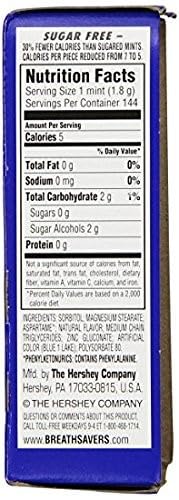 BREATHSAVERS PEPPERMINT ROLLED MINTS, 12 PER ROLL (PACK OF 48)
