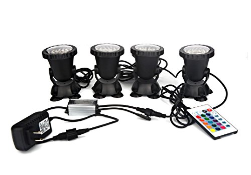 image for COVO ART Pond Lights NEW UPGRADED Remote Control Submersible Lamp IP68