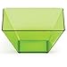 Creative Converting Square Plastic Bowls, One Size, Green