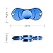 Fidget Spinner Toy EDC ADHD Focus Ultra Durable High Speed Fingertip Gyro (L BLUE)