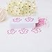 Gappitv Shoppingmoon Flower Paper Clips Metal Card File Clips for School Office Wedding Decoration (Pink) Pack 12pcs