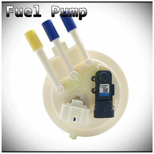 MUCO New 1pc Electric Intank Fuel Pump Module Assembly w/ Pressure & Level Sensor Sending Unit Fit 97-01 Chevy S10/GMC Sonoma/Isuzu Hombre 02 Crew Cab & Standard Cab Long Bed 4.3L V6 E3952M