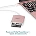 USB C Card Reader, UNITEK Aluminum 3-Slot USB 3.0 Type-C Flash Memory Card Reader for USB C Device, Supports SanDisk Compact Flash Memory Card and Lexar Professional CompactFlash Card - Rose Gold