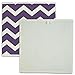 DII Non Woven Polyester Storage Bin, Chevron, Eggplant, Small Set of 2