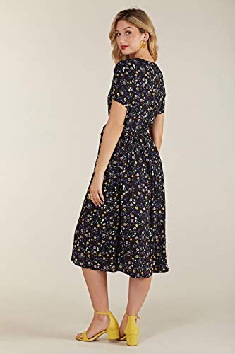YUMI Ditsy Floral Tiered Tunic dames Casual jurk - Image 4
