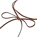 Bridalvenus Brown Gothic Lace Velvet Wrap Choker Necklace, Long Adjustable Clavicle Choker with Pendant for Women and Girls