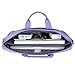 MOSISO Polyester Messenger Shoulder Bag with Adjustable Depth at Bottom Compatible 13-13.3 Inch Laptop, Pure Purple