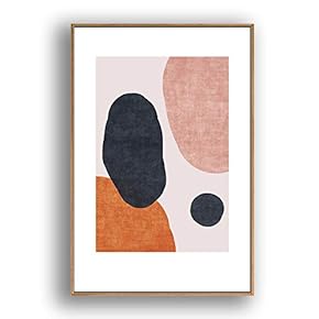 Framed Abstract for Living Room Bedroom Color Block for