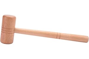 ZAICOLER Hand Wood Hammer, Small Wooden Hammers for Kids, Jewelry Repair, DIY Jeweler Tool, Wooden Hammer for Gold Silver Pla